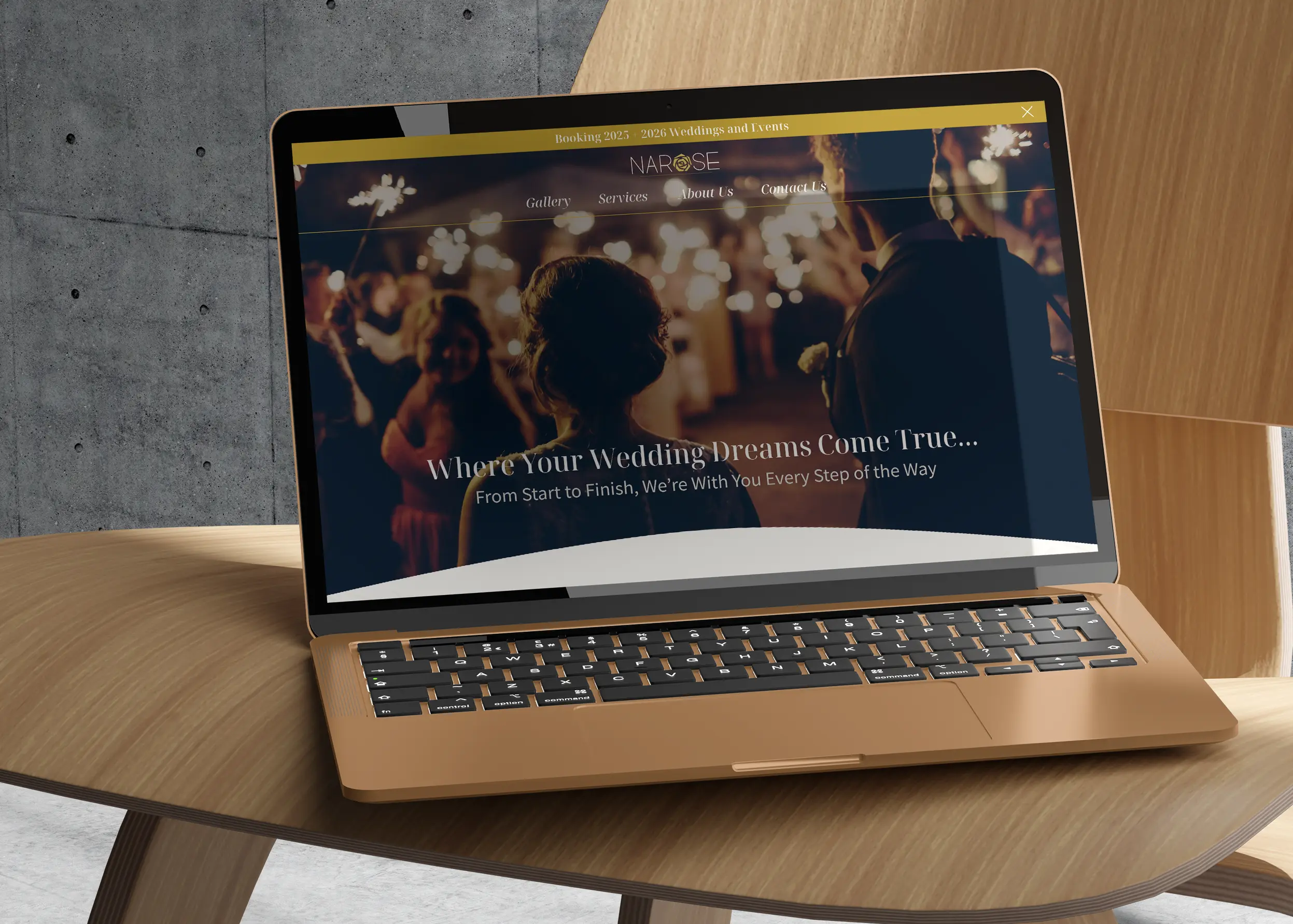 Elegant Wedding Planner Website